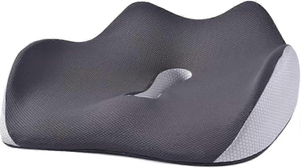 Serenesitz Orthopedic Seat Cushion Memory Foam for Hip and Back Pain (Light Grey)