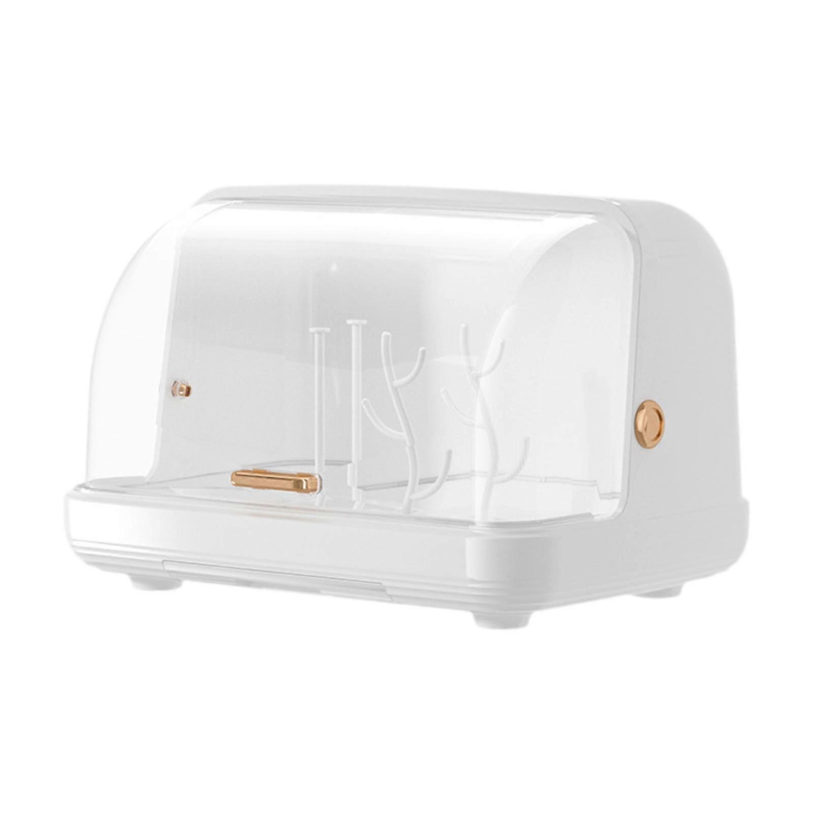 Cup Storage Holder with Lid Tableware Storage Box Dustproof Multipurpope Nursing