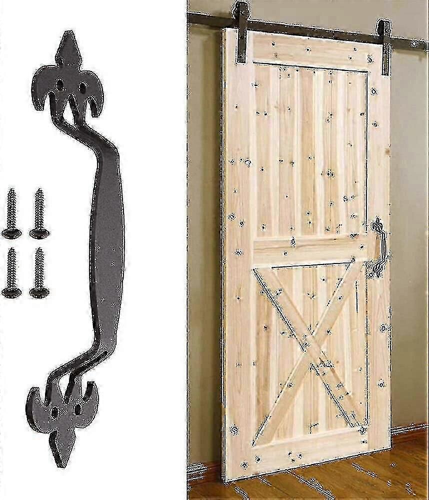 Barn Door | Black Iron Door | Carbon Steel Sliding Door Handle With Screws
