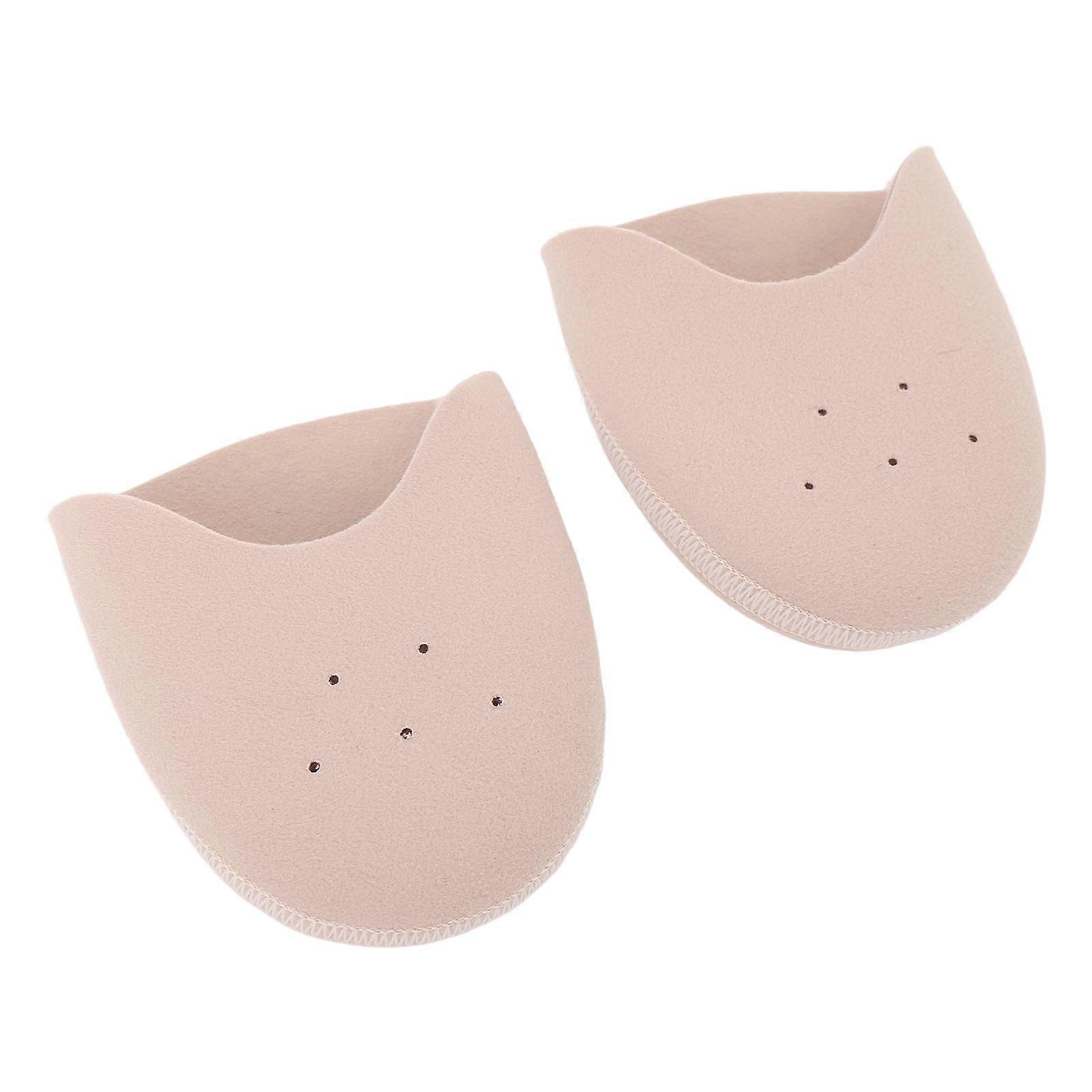 1 Pair Ballet Pointe Shoe Socks Pad Ballet Slipper Toe Pouches Pad Toe Wrapped Protector Cushion with Holes 