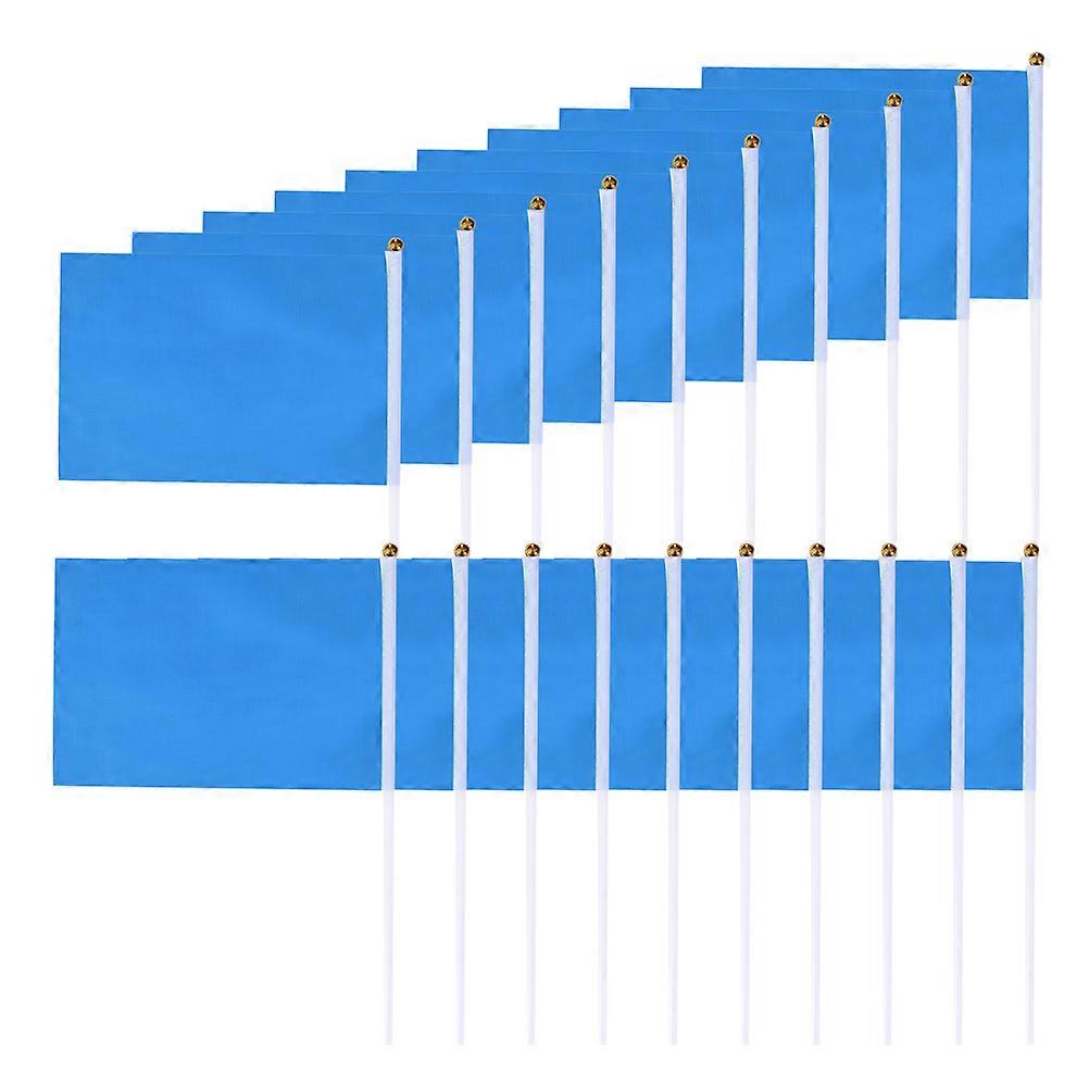 100pcs Mini Square Handheld Flags Durable Waving Flags for Party Celebrations Decorations Events