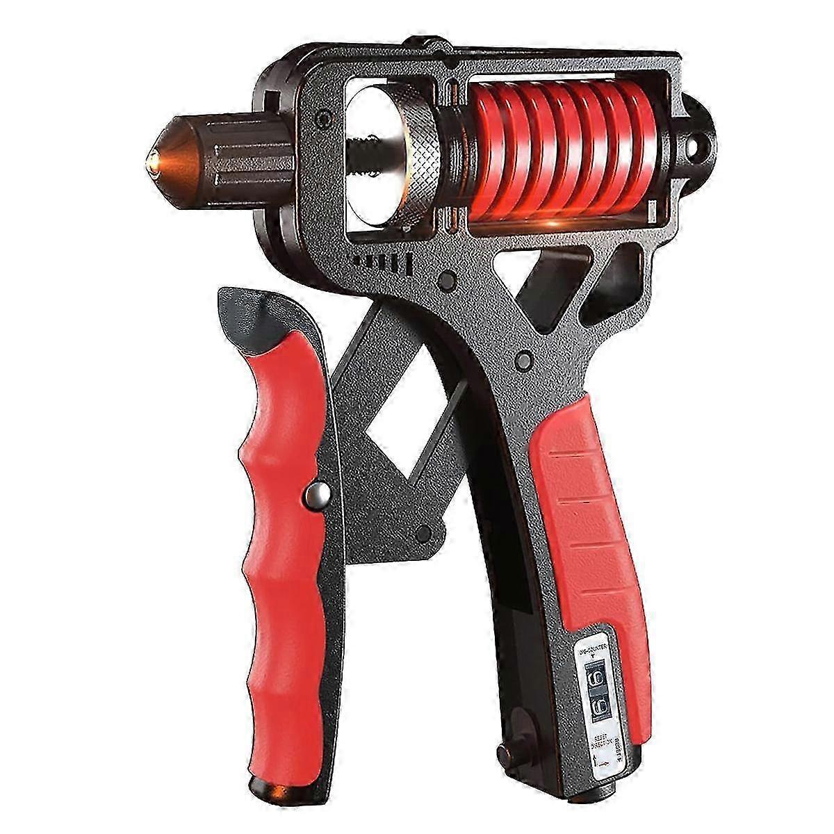 Ergonomic Non-Slip Hand Gripper with 20-260LBS Adjustable Resistance and Double Spring Strength Trainer