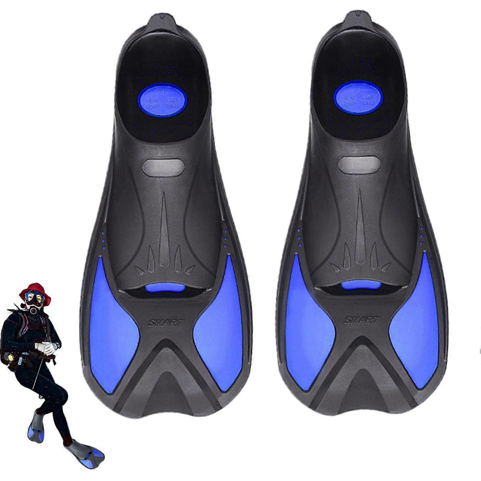 Short Swimming Fins Wrapped Heel Design For Adults Unisex Training Fins For Swim Practice Frog Shoes