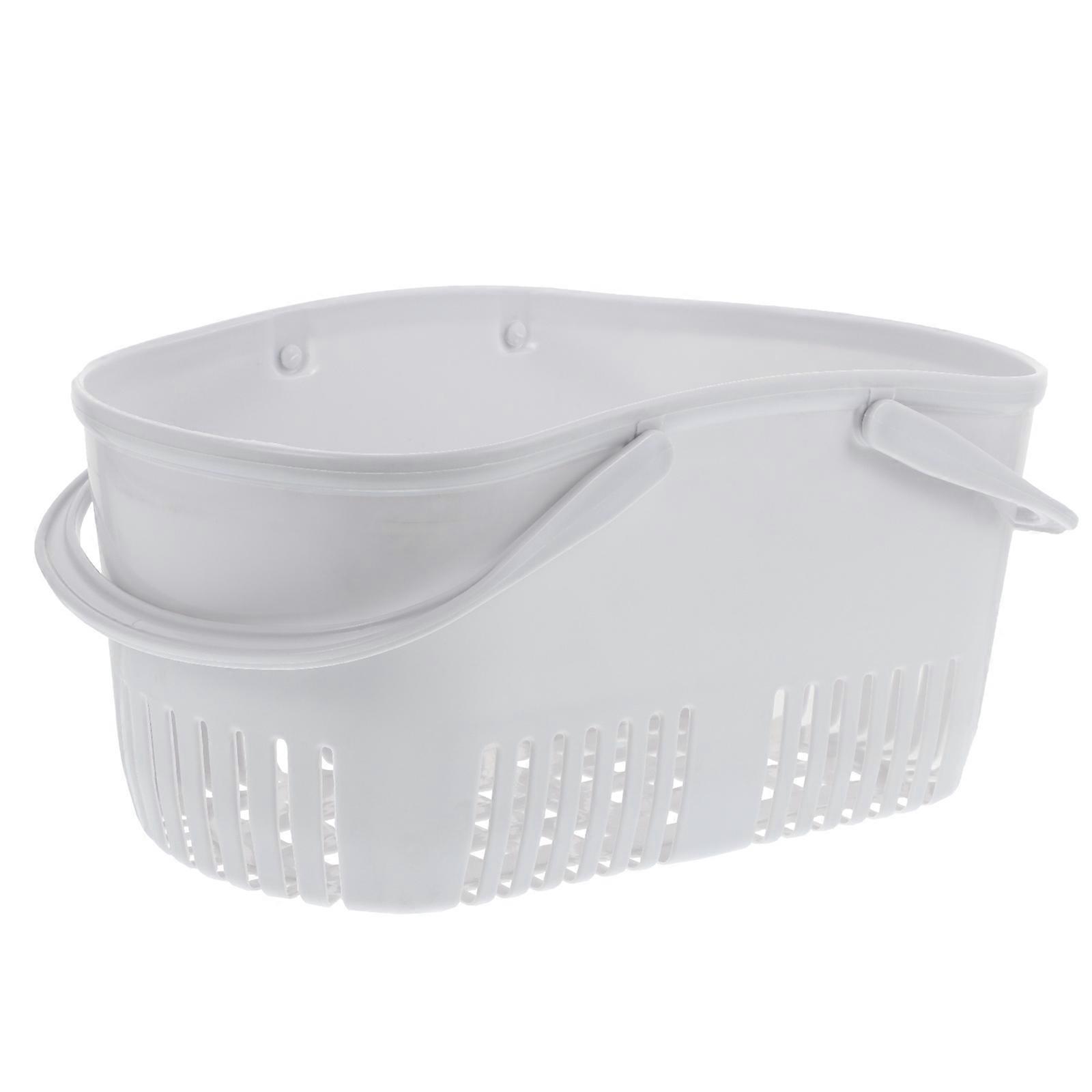Storage Basket for Bathroom Use with Stable PP Material Grey Color 1Pc