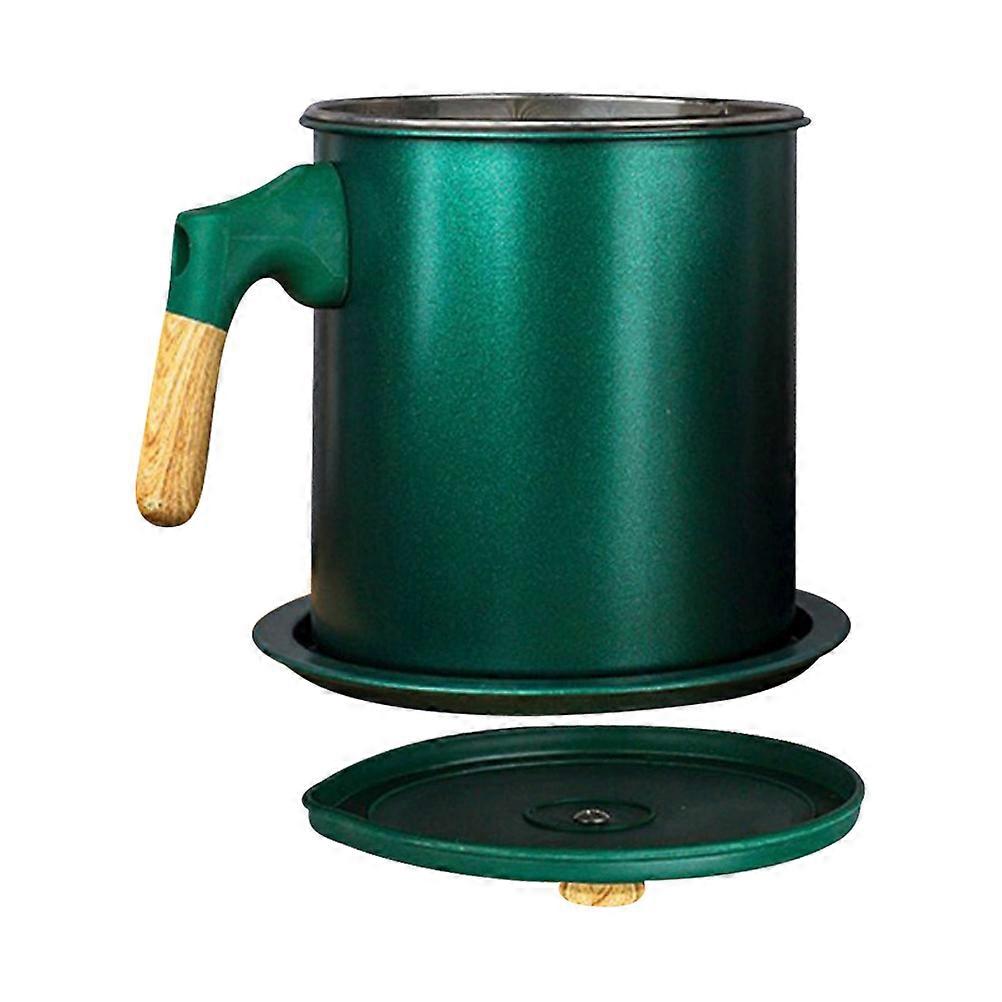 Oil Strainer and Storage Jar, Ergonomic Handle for Convenience, Modern Kitchen Essential