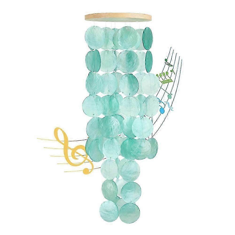 Coastal Seashell Wind Chimes for Outdoor Decor with Natural Shell Windchime