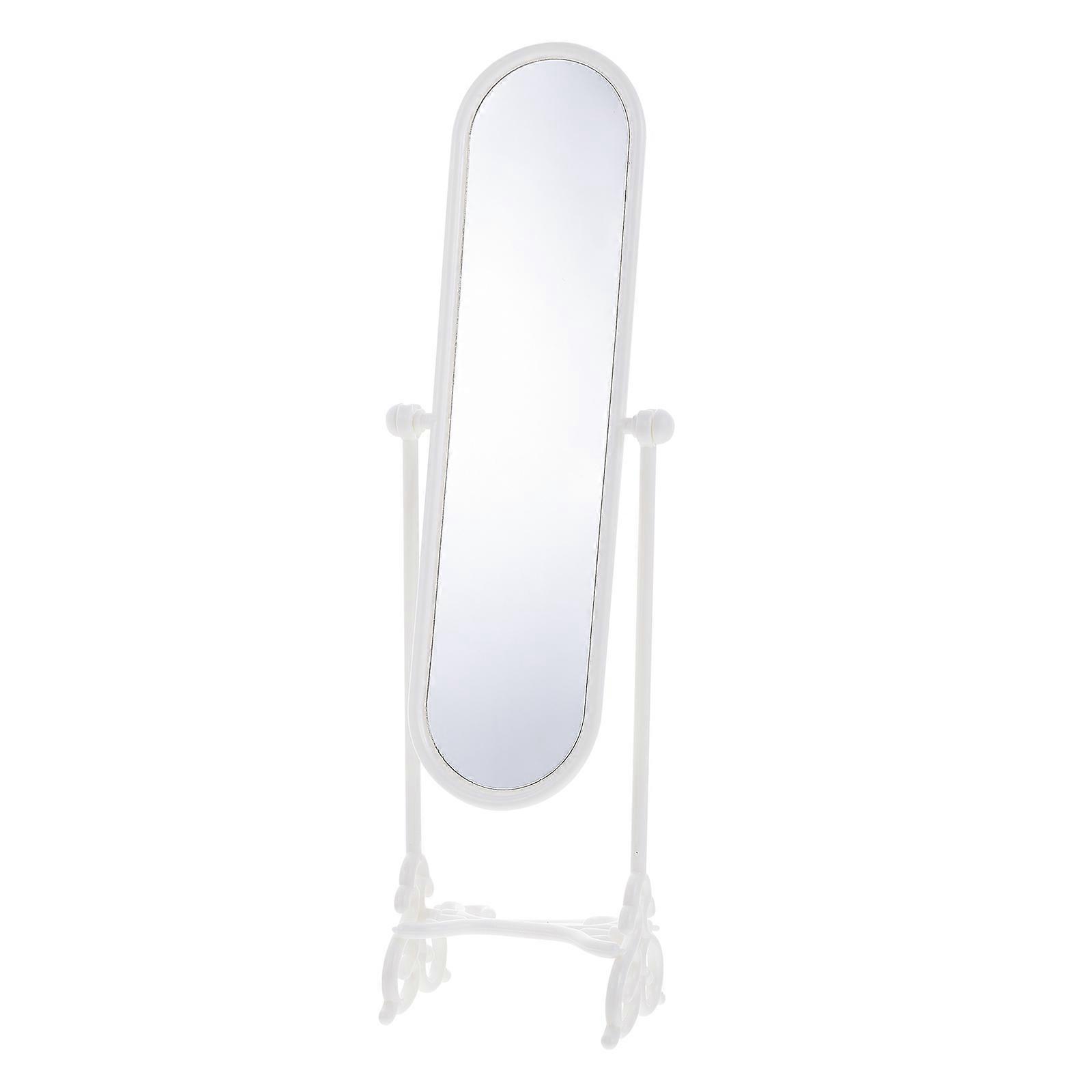 Miniature Rotating Mirror Set for Dollhouse DIY Decoration & Playtime – Smooth Edged Mini House Ornament