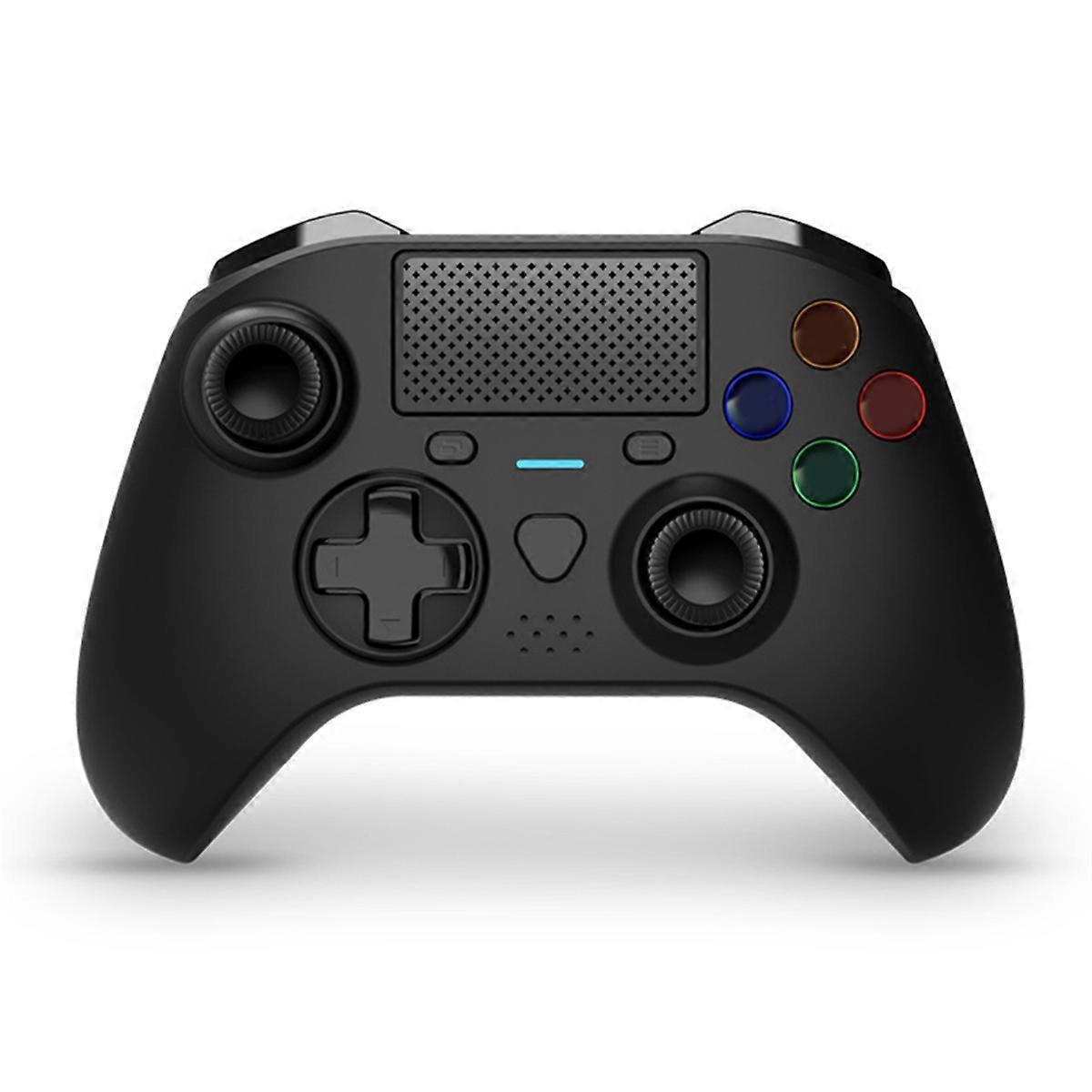For Wireless Controller Console Gaming Controller Bluetooth Gamepad with RGB Vibrate Black