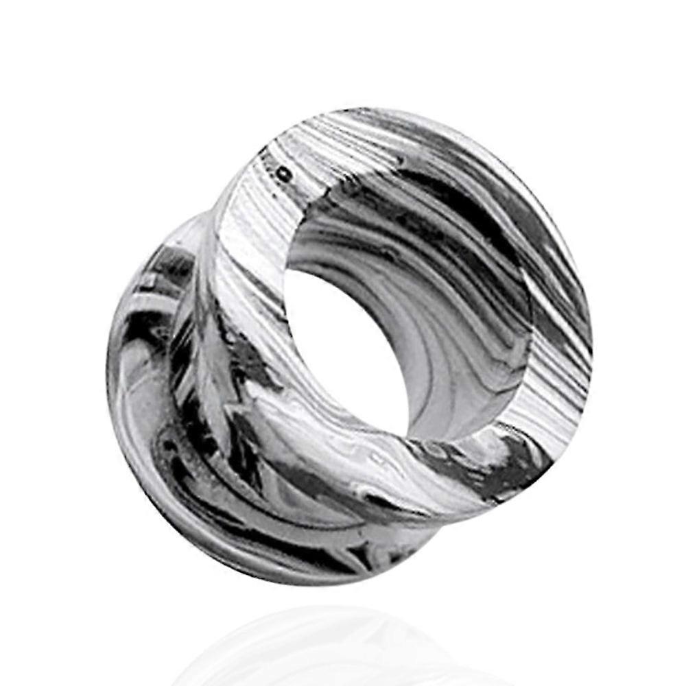 Black Painted Screw Fit Flesh Tunnel