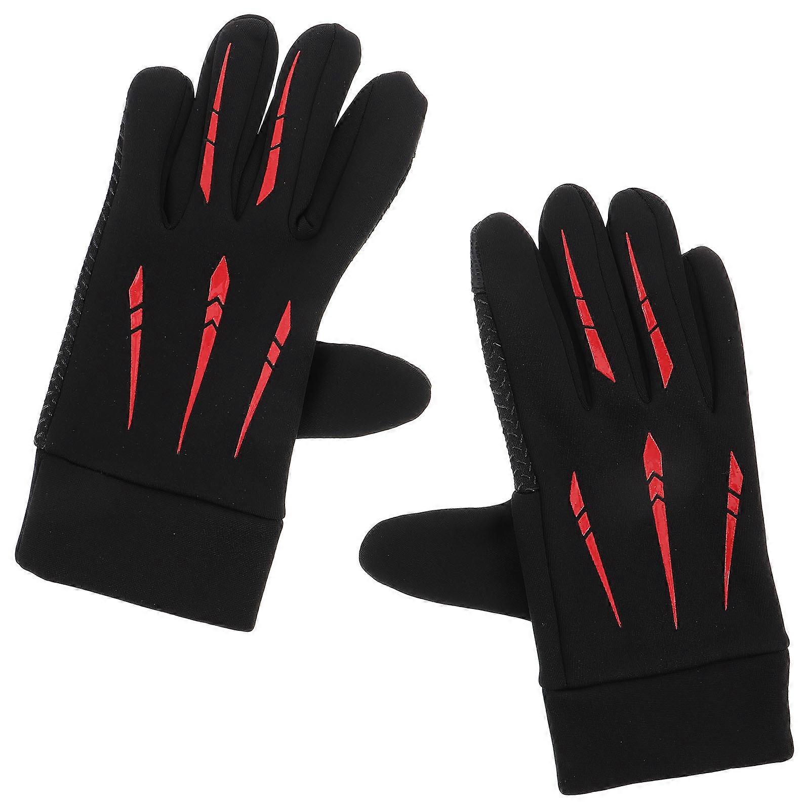 Waterproof Touchscreen Motorcycle Gloves for Riding Warm Insulated Polyester Material Winter Gear 1Pair
