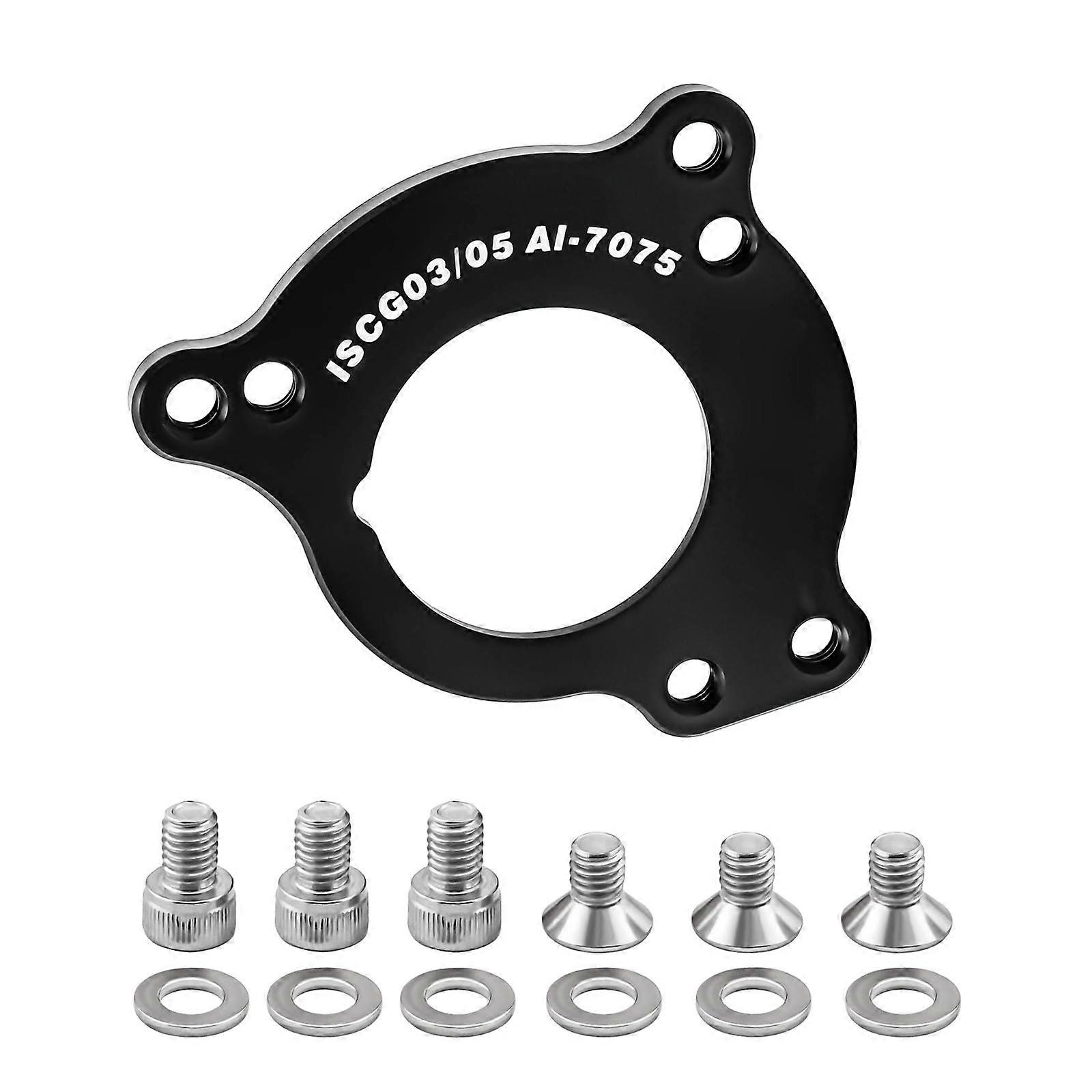Bicycle Chain Guide Adapter Bracket, Chain Guide Conversion, Bottom Bracket Adapter, Black Chain Guard