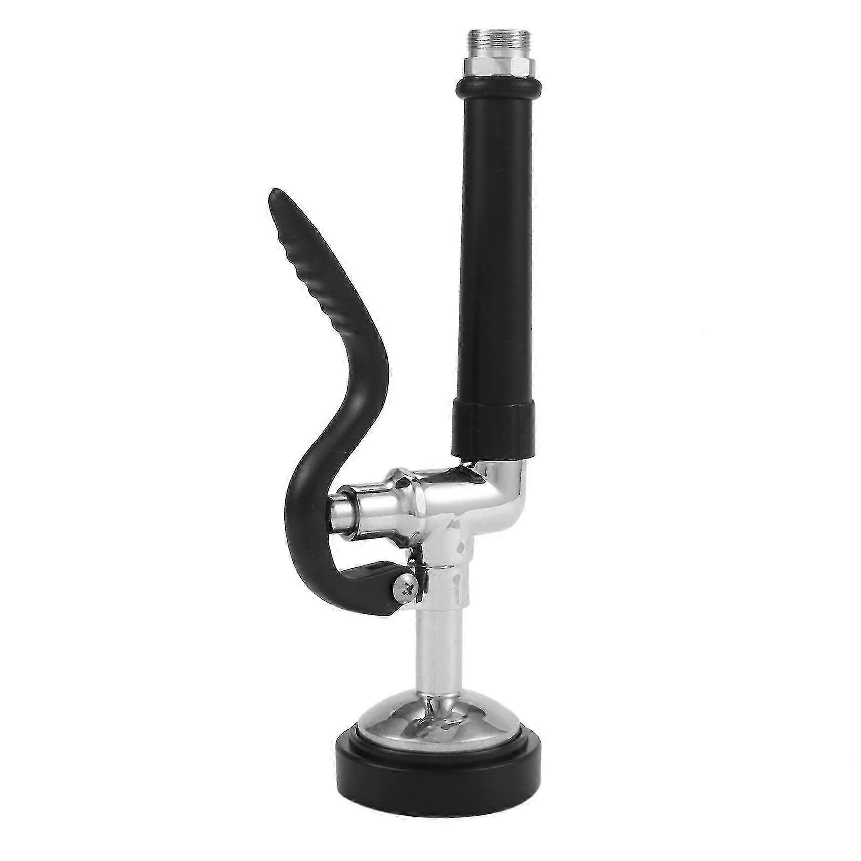Pre-Rinse Spray Nozzle for Commercial Kitchen Faucet Parts with Chrome Finish (Black)