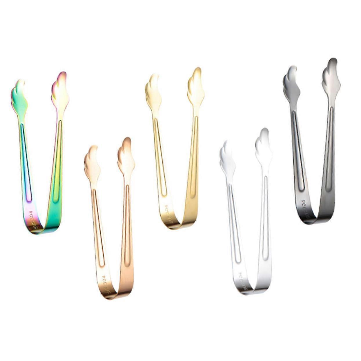 Stainless Steel Grill Tongs - Multipurpose Toaster Tongs and Sugar Cube Tongs for Everyday Use in Kitchen