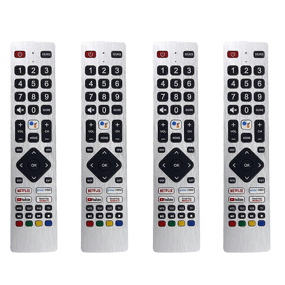 4X RMC0133 Remote Control Replace for TV Remote Control Free Setup