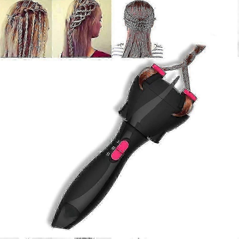 電動ヘアブレイダー、自動クイックツイストツイスターヘアブレイディングマシン、スマートDIYマジックヘアスタイリングツールローラーヘアブレイダーツールクリスマスギフト