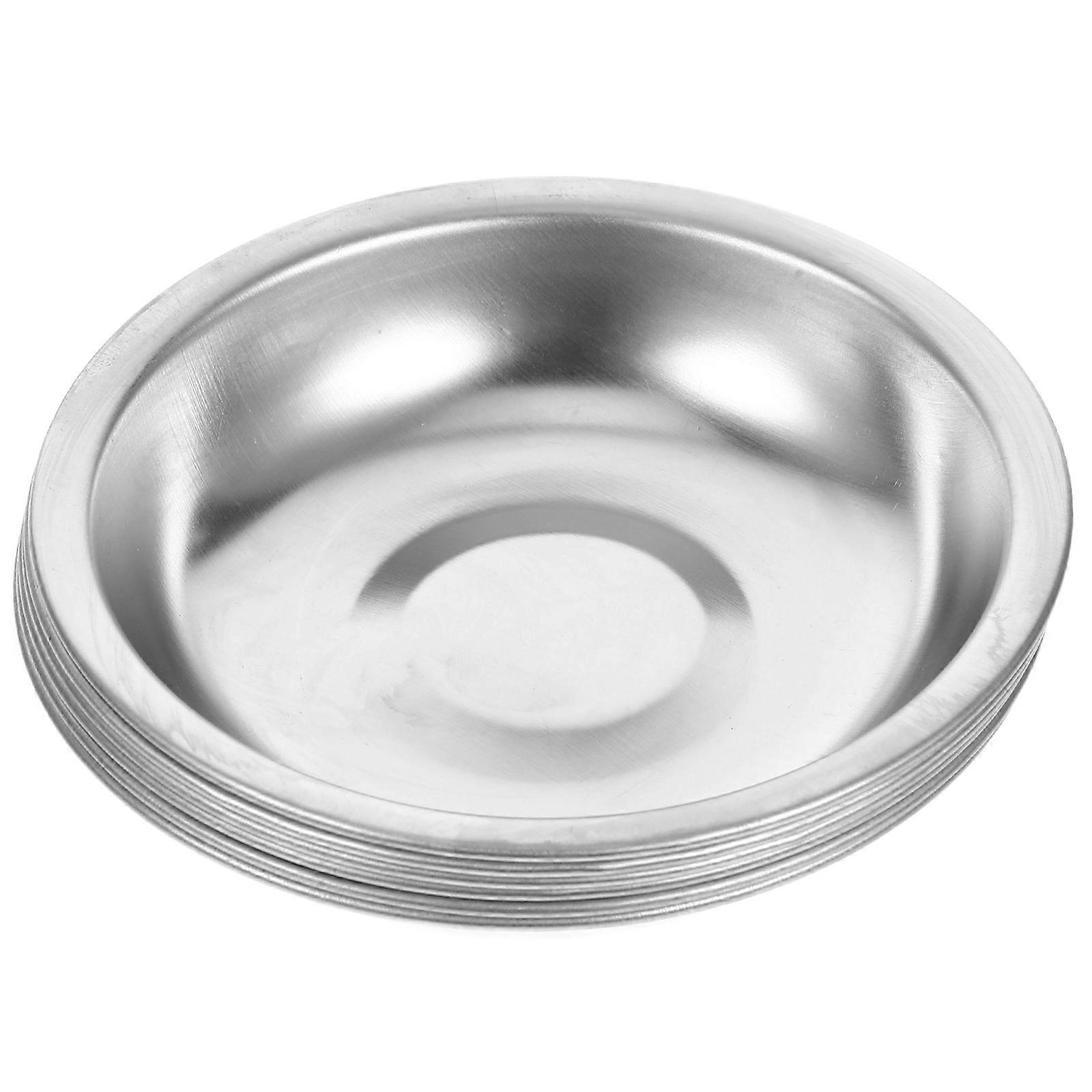 Steel Paint Palette Square Shape For Makeup Art Projects Artists 6Pcs