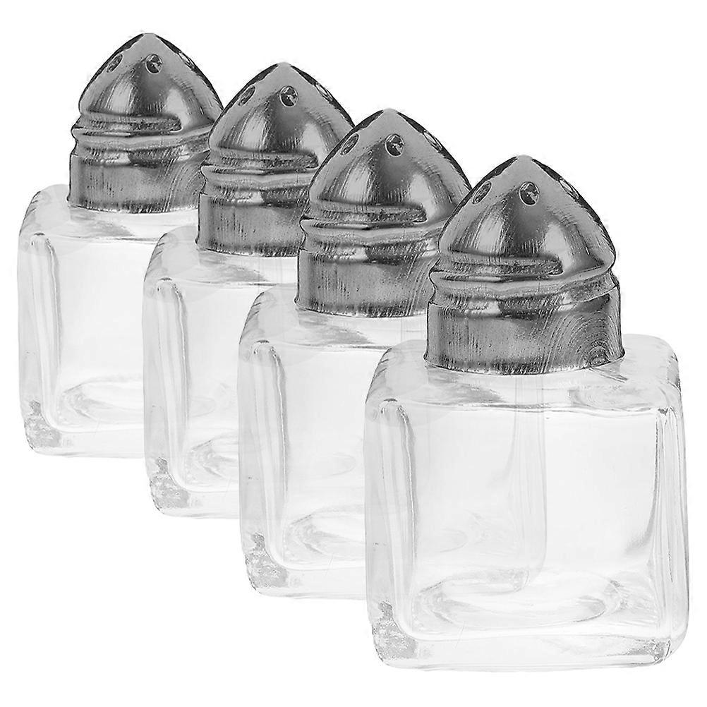 Salt and Spice Container for Camping Compact Design Glass 4Pcs