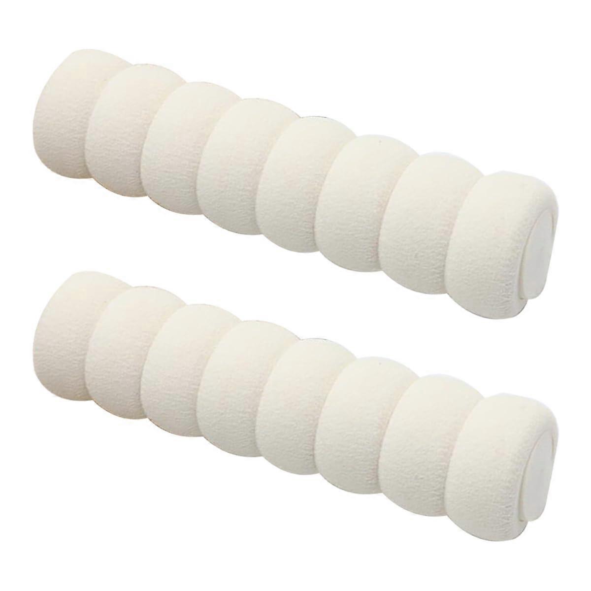 2 Pack Door Handle Protector Soft Foam for Handle Support (White)