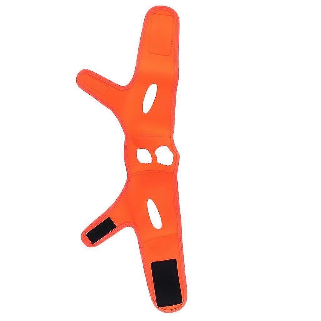 Elastic Face Chin Shaper Strap Belt V Line Facial Neck Lifting Tool Orange