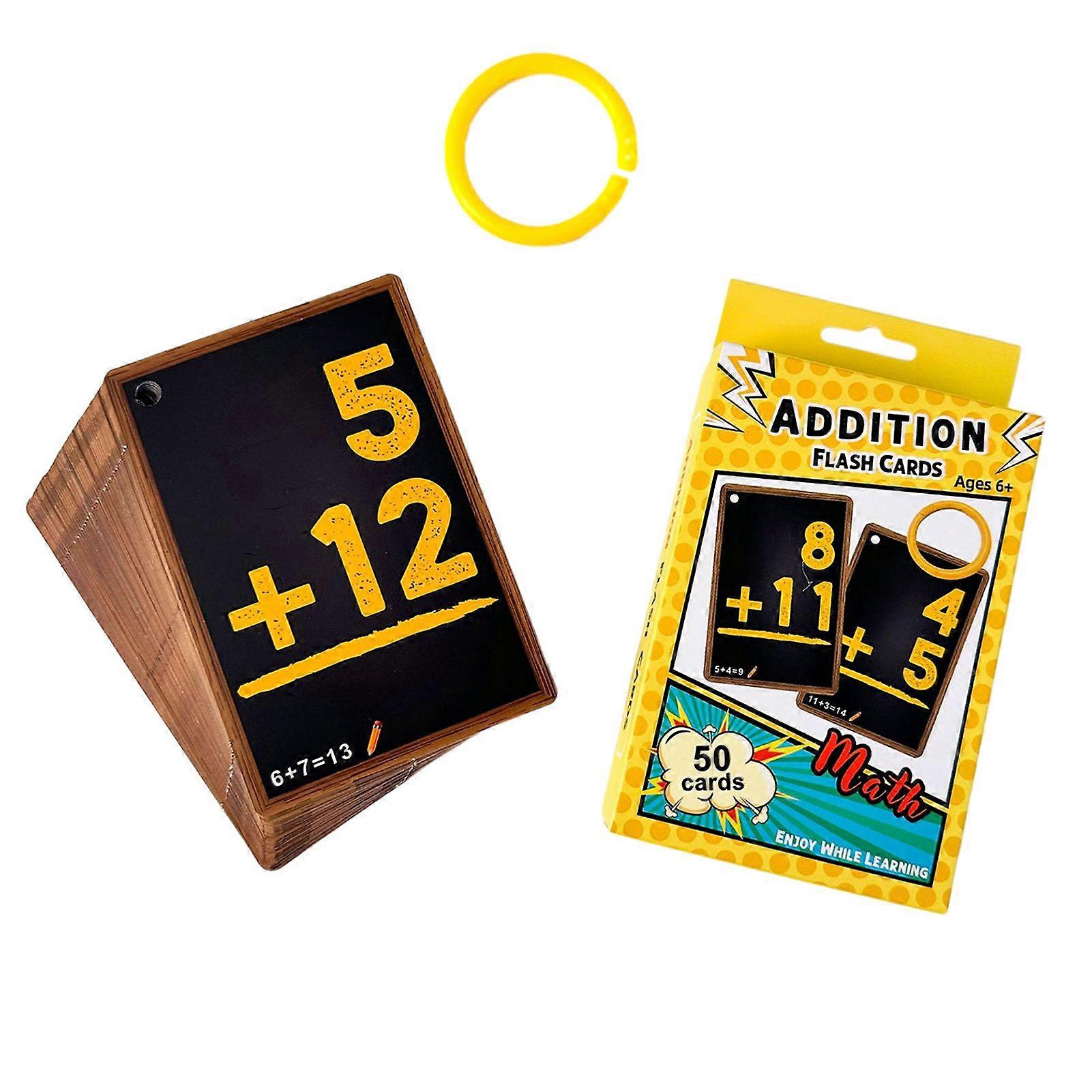 Math Flash Cards Addition Pocket Cards for Math Kids Early Educational Toys