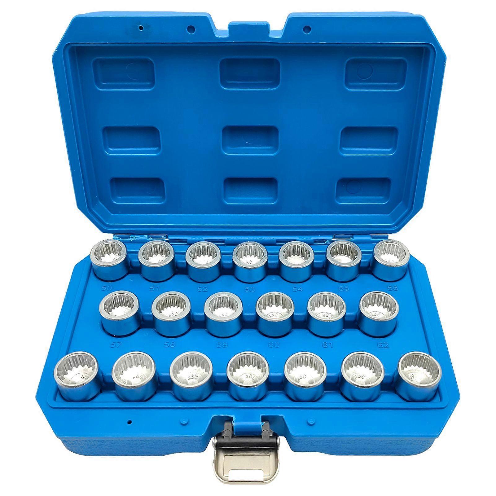 20PCS Wheel Locking Nut Key Kit Replacement for Porsche, Wheel Lock Nut Socket Adapter Set, Wheel Anti~Theft Lug Nut Removal Tools MK37574