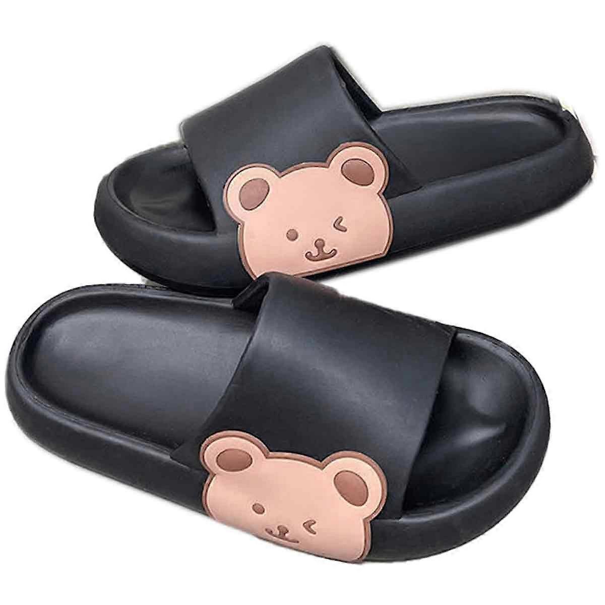 Summer Sandals Slugged Bottom Prevent Slip Cartoon Cute Pattern Shower Shoes Home Slippers