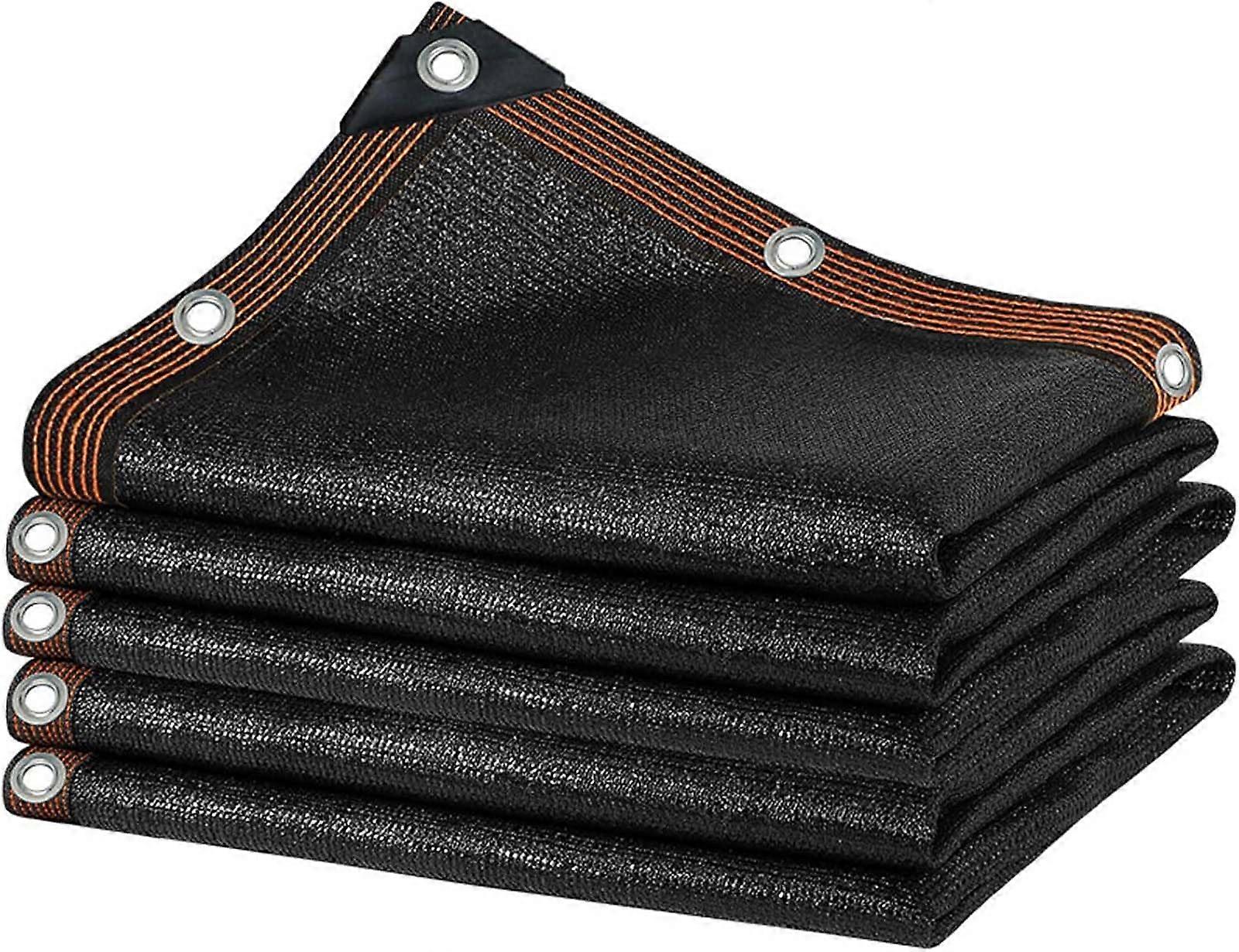 Rectangular Sun Sail Polyester Sunshade Windproof WaterResistant for Balcony Garden Terrace 2x4.5m Black