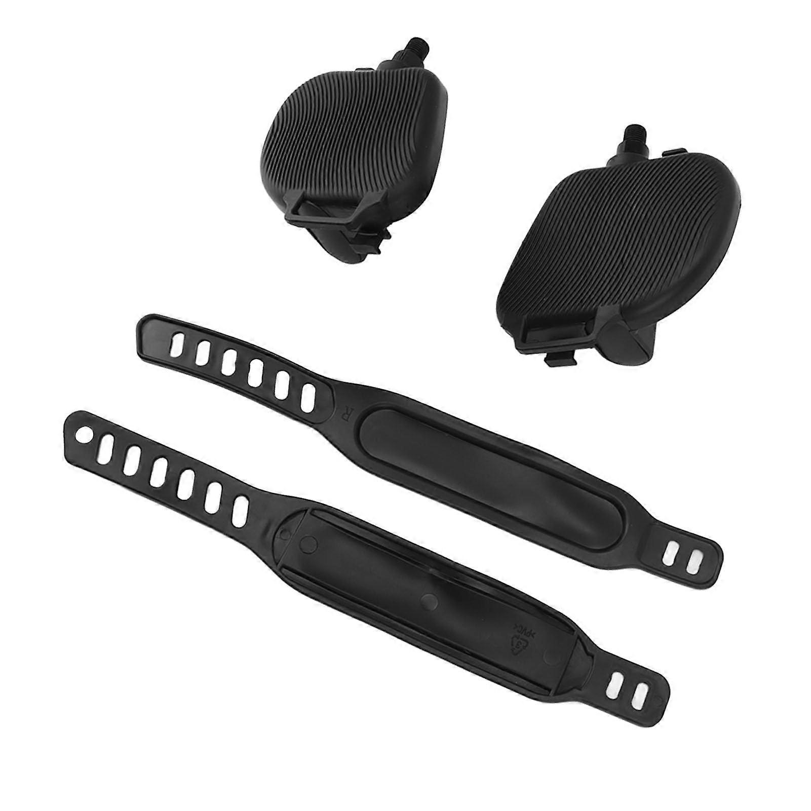 Home trainer pedals with straps, 9/16 or 1/2, bicycle, home trainer, replacement parts for stationary recumbent bikes 1/2in thread.