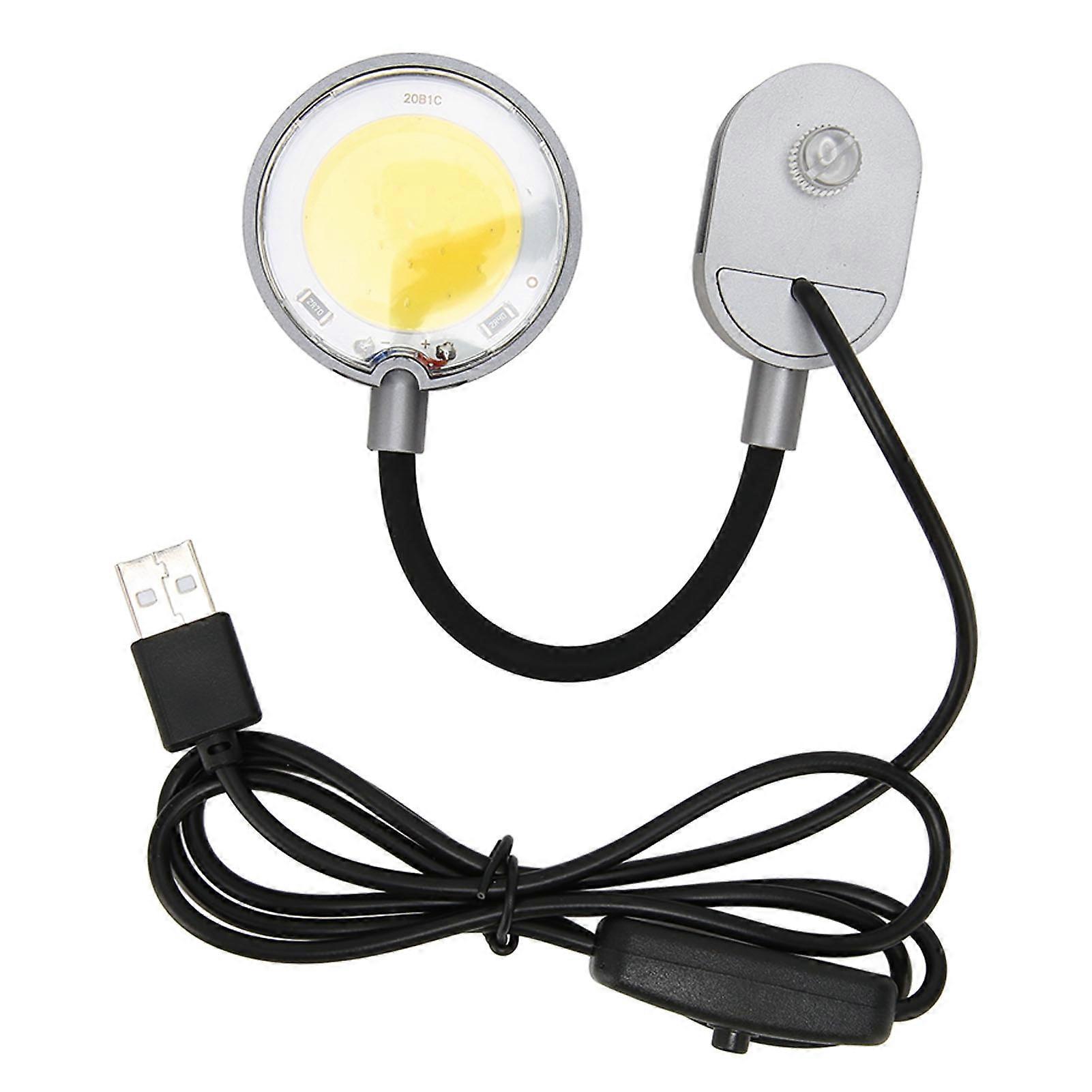 Clip On Aquarium Light Waterproof 3W Power Saving Adjustable Angle Soft PC Clip Lamp for Fish Tank