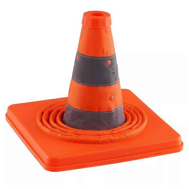 18" 4 Pack Collapsible Traffic Cones, Safety Cones with Reflective Collar UK MK38169