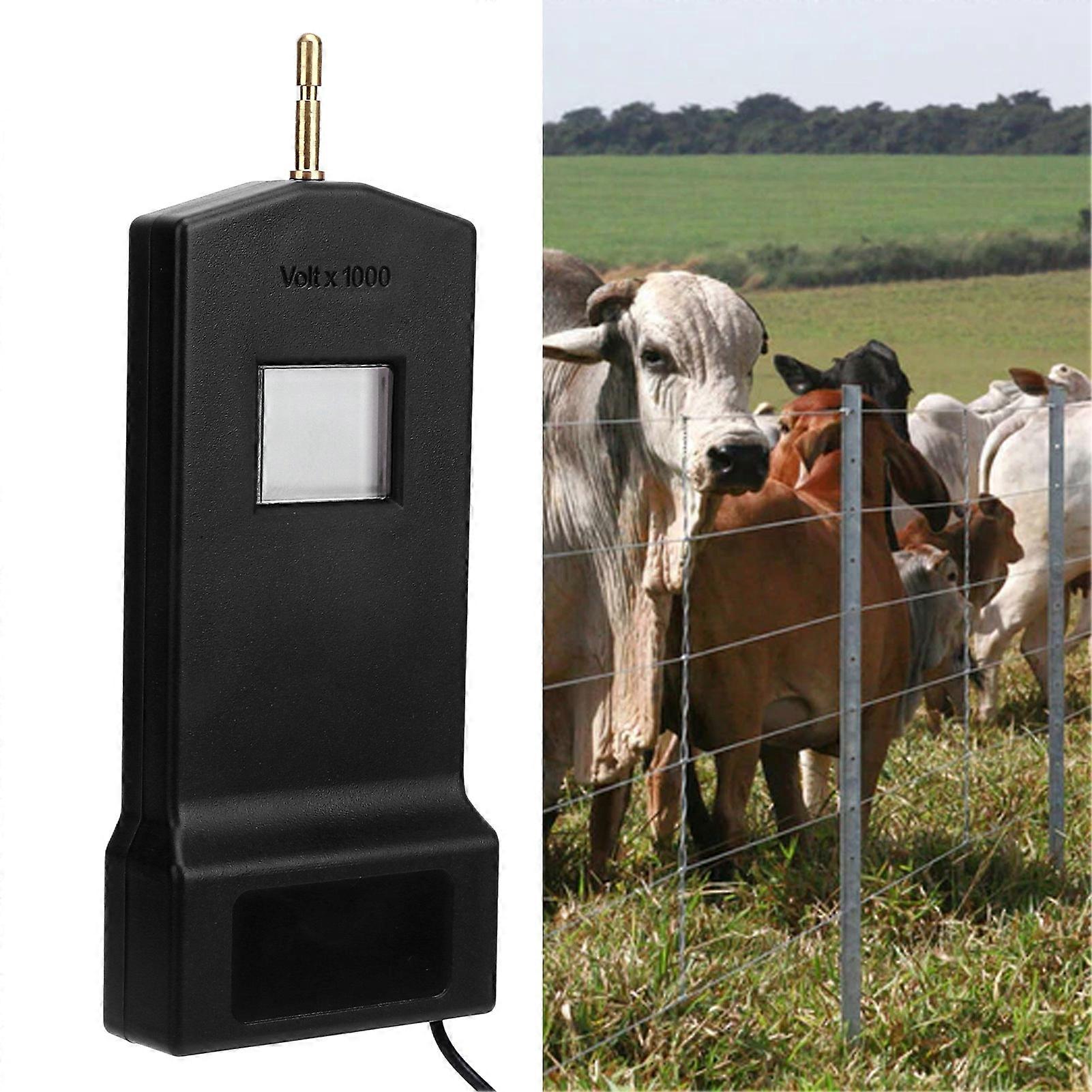 Fence Voltage Tester MLD-004 15KV LCD 15x6x2cm Black Portable