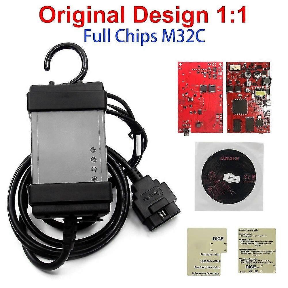 Newest M32C Full Chips Dice 2014D PRO EWD Multi-Language Dice 2015A for Volvo Car Diagnostic Tool 2014D Dice Pro OBD2 Scan