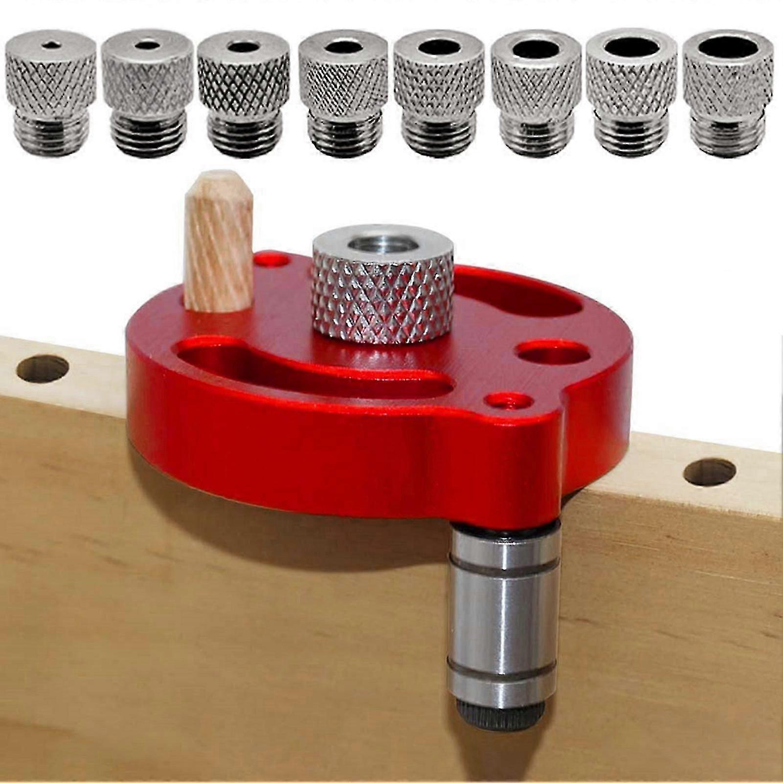 Self Centering Drilling Jig Kit with 3-10mm Drill Bushings Vertical Hole Drilling Guide Punch Locator Tool