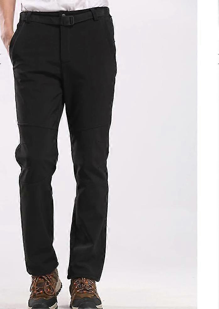 Warm Fleece Waterproof Softshell Pants for Skiing