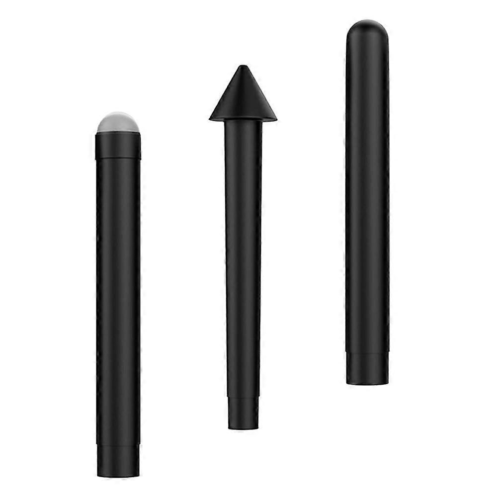 Universal Replacement Disc Tips for Touch Screen Tools in Black ABS for Daily Use 3PCS
