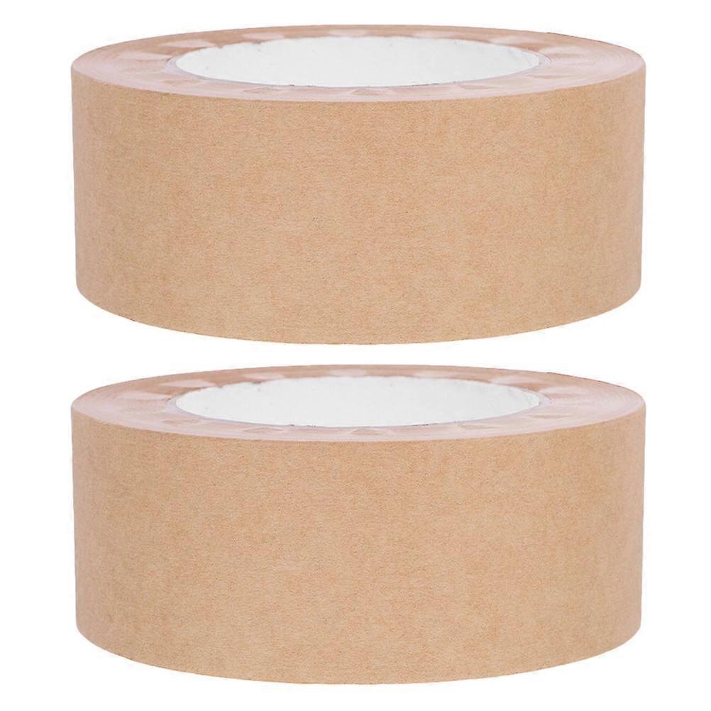 Water Activated Framing Tape 2 Rolls Easy Use Paper Packing Tape for Painting Frames, Picture Hanging and Art Projects &