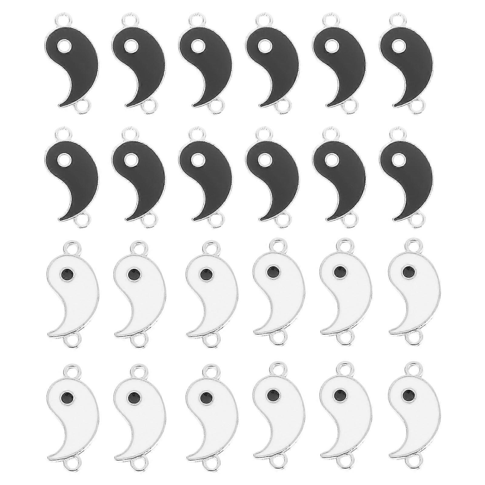 Assorted Color Alloy Jewelry Hanging Decoration Pendant Charm for DIY Crafts and Gifts 24PCS