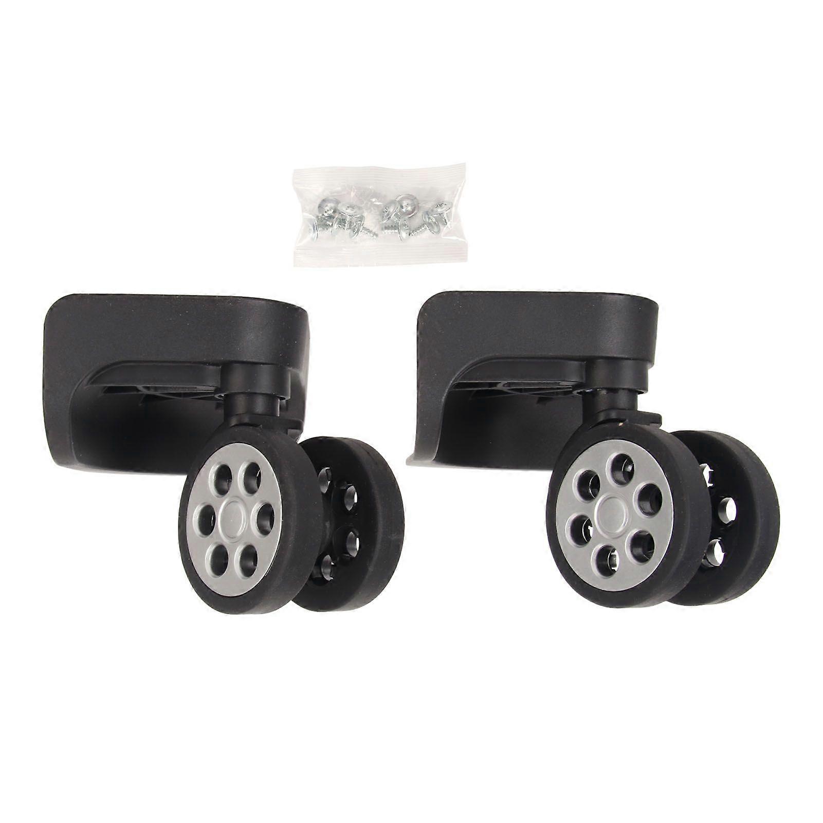 2025 Latest Model  2pcs Luggage Wheels Replacement Locking 360 Degree Rotation