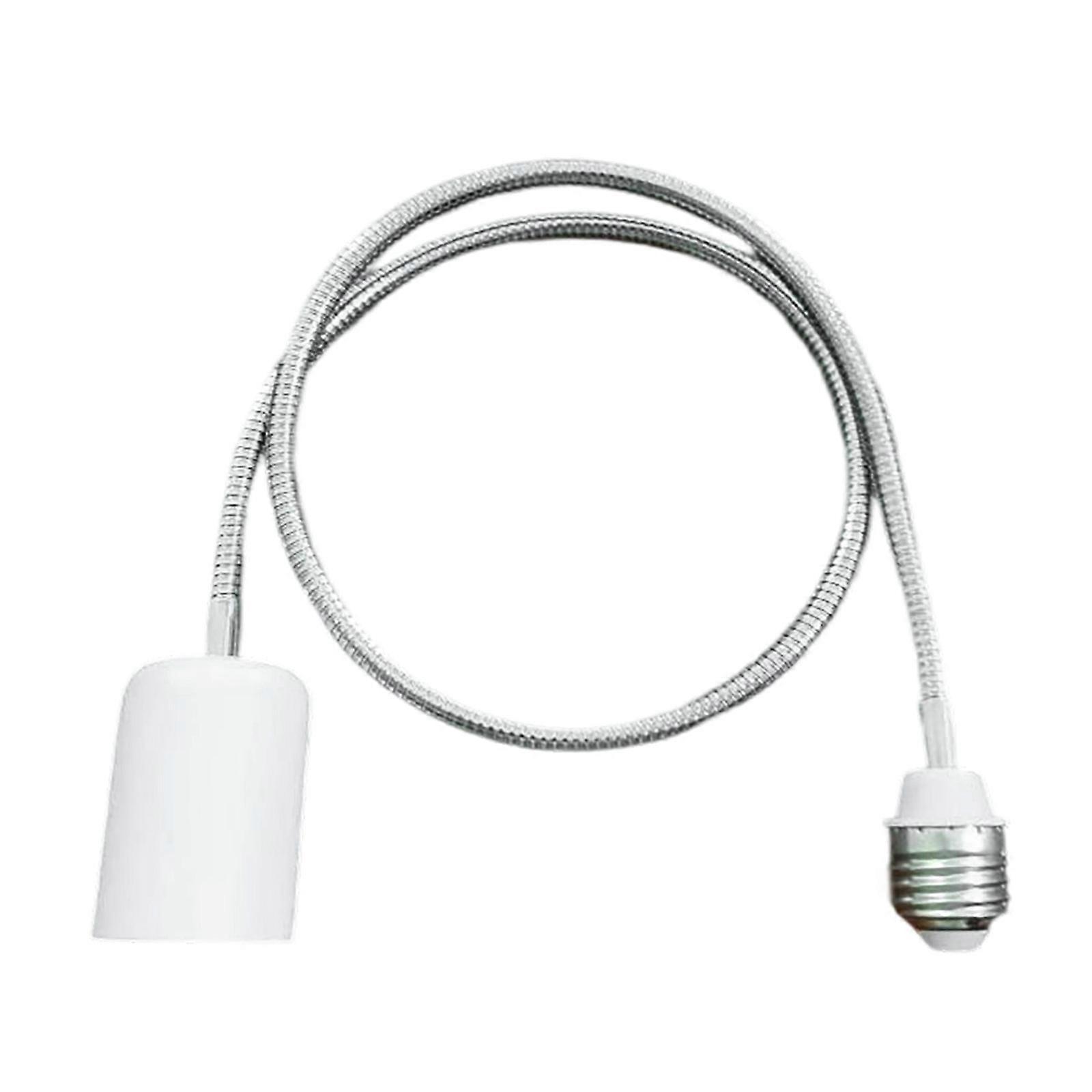 Ceramic E27 Bulb Socket Extender With Full Rotation Metal Base Heat Tolerance 400W For Lighting Adjustments Multicolor