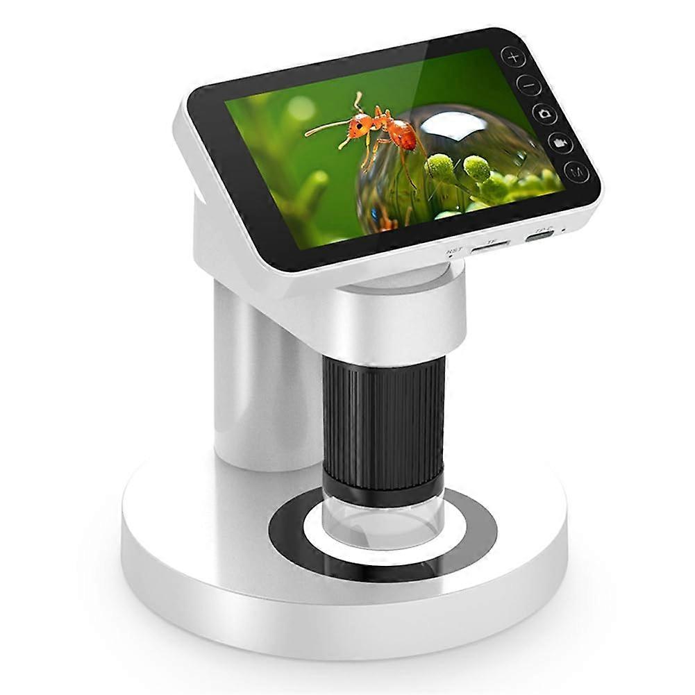 Portable Professional Optical Microscope 1000x Magnification, 4.0 Inch TFT Colour Screen, Elem-Mid School Science Kit