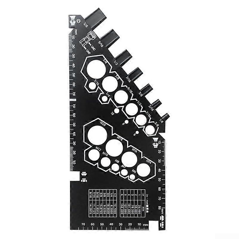 Screw nut measuring tool with ABS resin construction for long service life