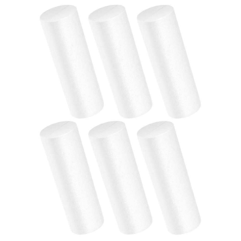 Decorative Cylinder Foams Diy Cylinder Adornment 20cm x 6cm Diy Decoration Festive Occasions 6Set