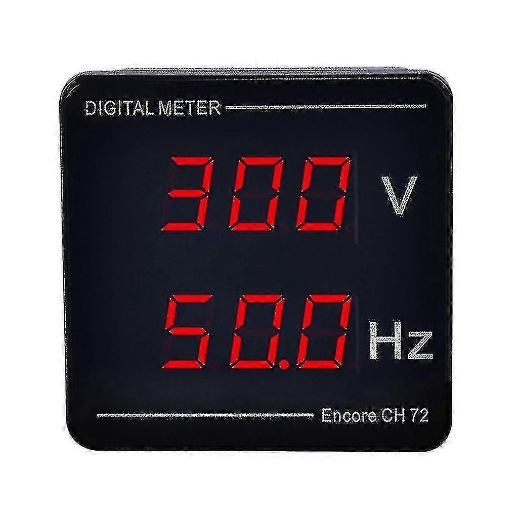 Voltage & Frequency Meter Digital Display 50-500v 10-99.9hz Quick Installation)