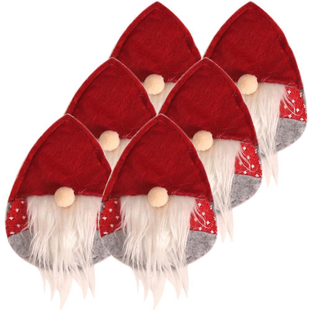 Christmas Party Cutlery Bag Red Color Rectangular Shape 6Pcs