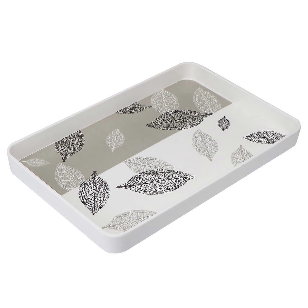Serving Tray Nordic Style Kitchen Tray Rectangular Shape Drink Holding Material 1Pack