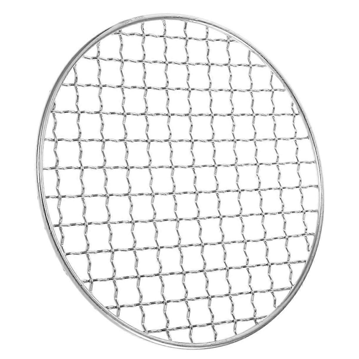 Grill net for BBQ, round mesh, lightweight and portable for outdoor grilling, rustproof, easy to clean, for grilling results.