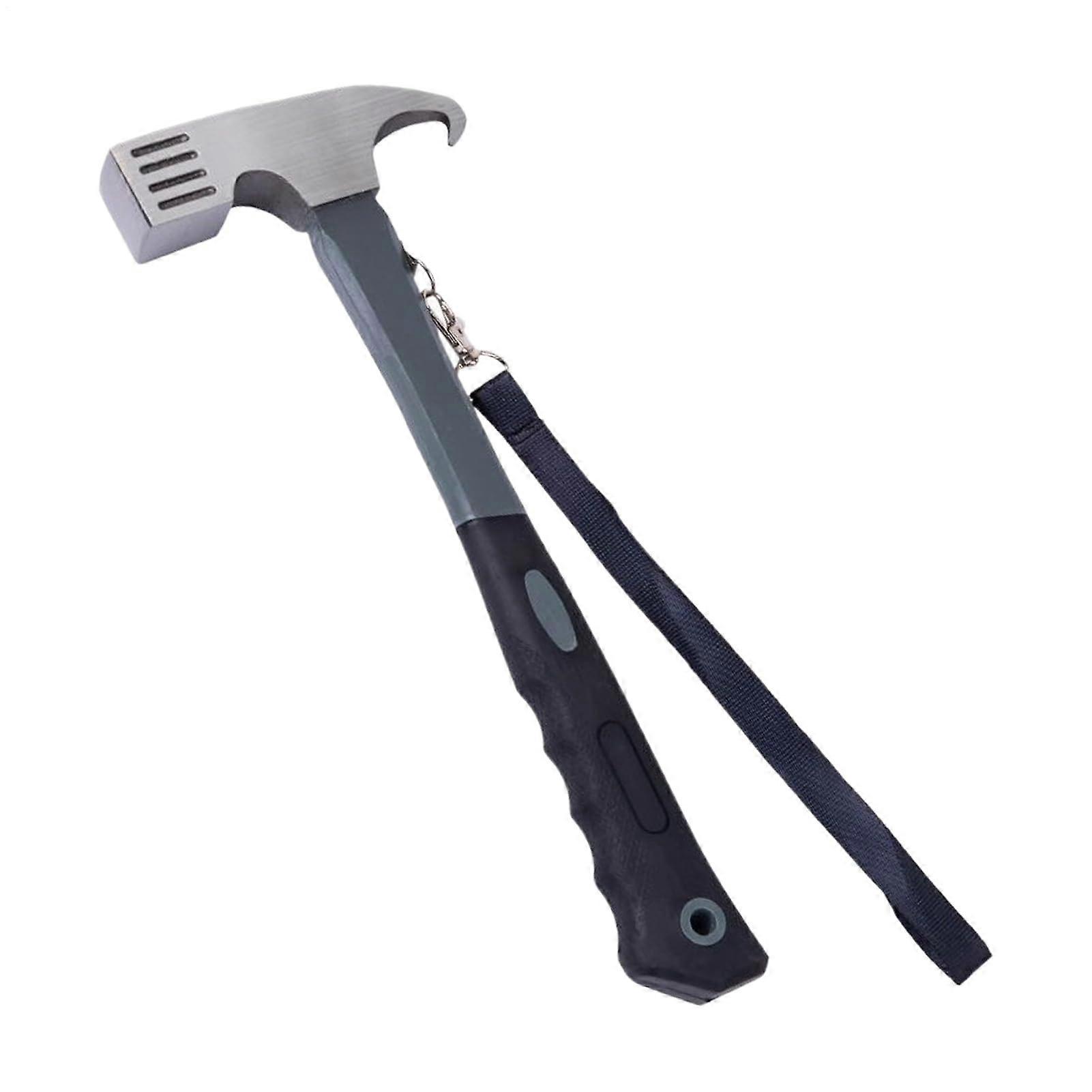 Stake Hammer, Camping Hammer Multifunctional Outdoor Tool with Ergonomic Handle for Camping, Hiking, and Climbing Equipment.