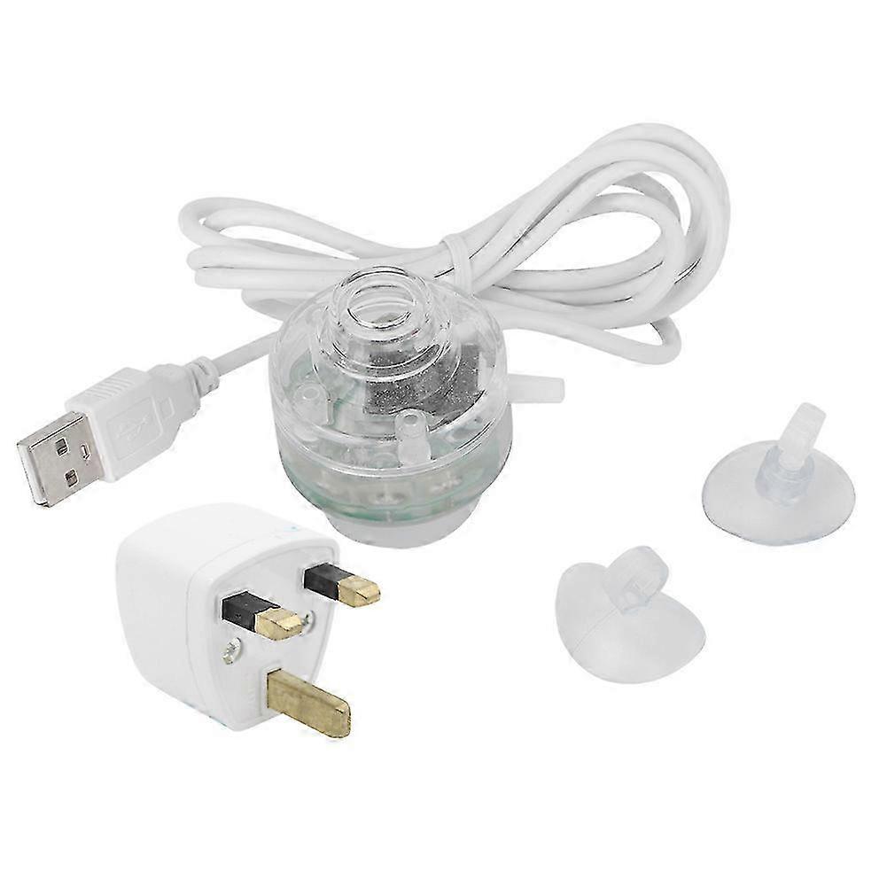 Mini Colorful LED Submersible Light Lamp for Aquariums with Air Stone 110-240V UK