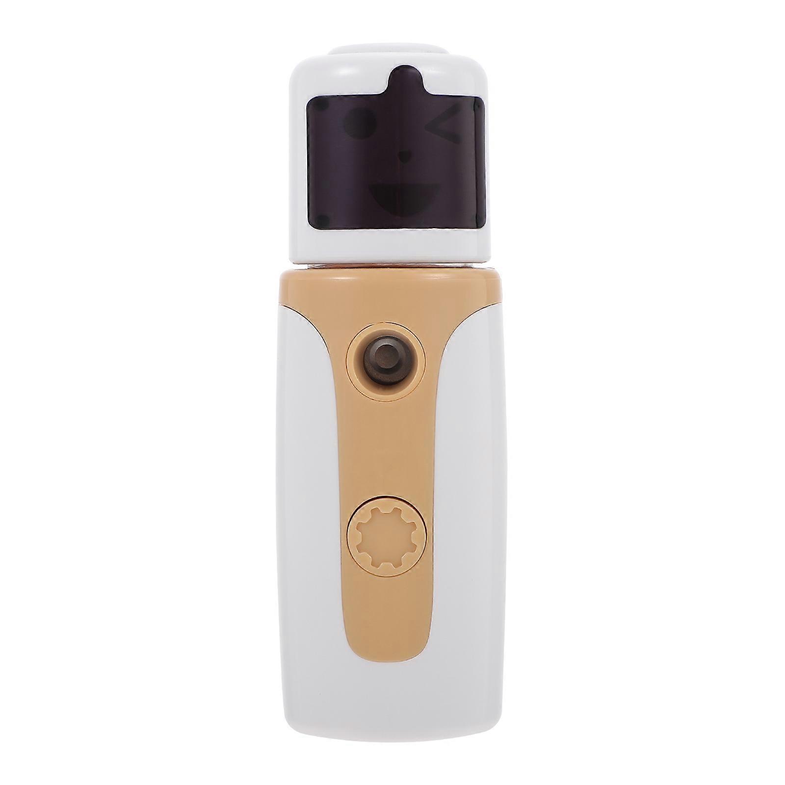 Nano Facial Mister for Home Use Made of ABS Yellow Moisturizing Deep Skin Cleansing Sprayer