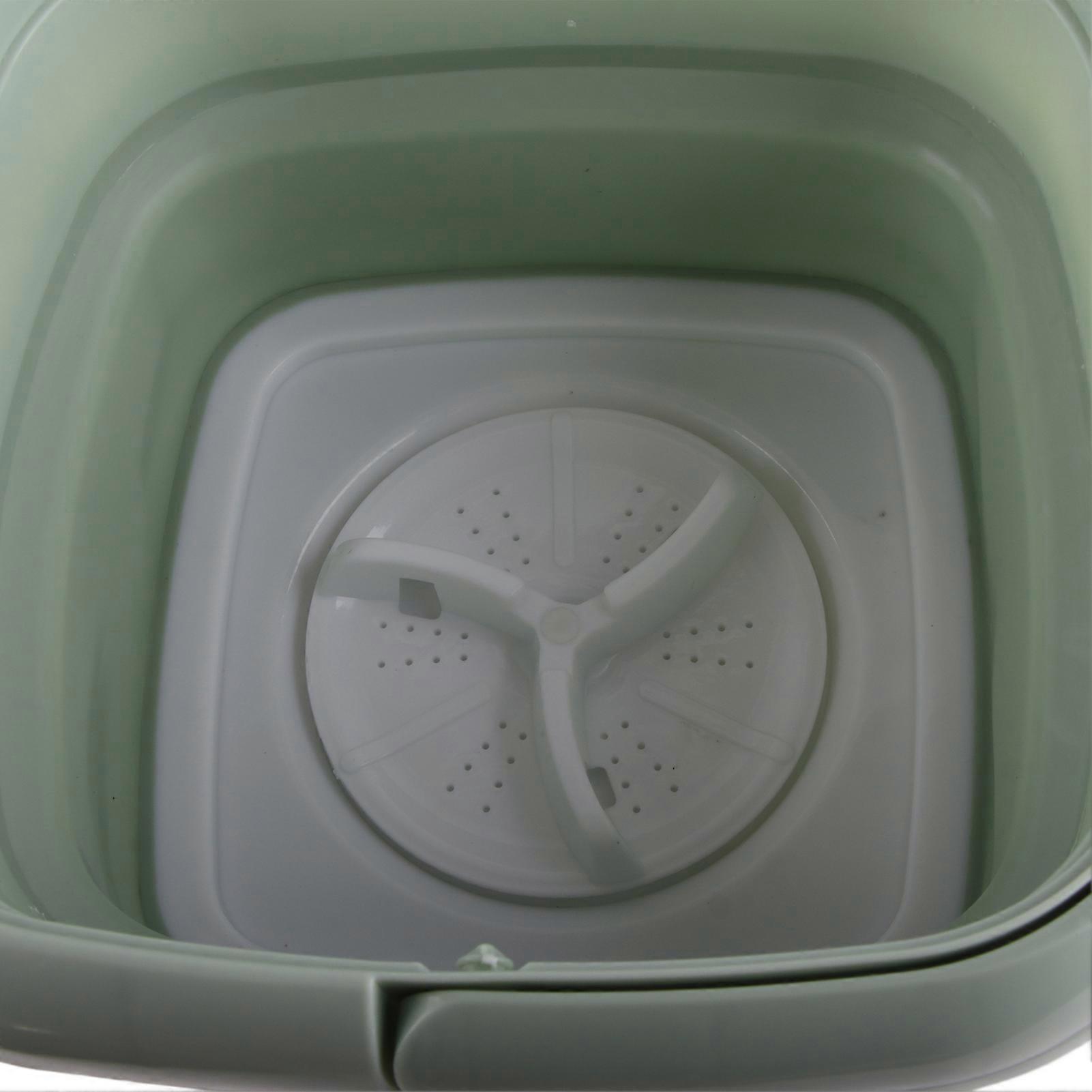 8L Mini Folding Washing Machine Small Portable Washing Machine and Dryer Combo for Apartments Dorm Camping 110‑
